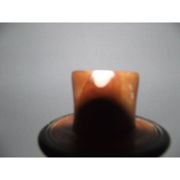 Pair Natural Soapstone Swirl Candlesticks with Giraffe's Made in Kenya - Picture 2 of 2